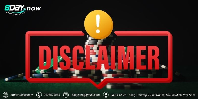 Miễn Trừ Trách Nhiệm 8DAY 1 8Day không chịu trách nhiệm với lỗi thông tin từ người dùng