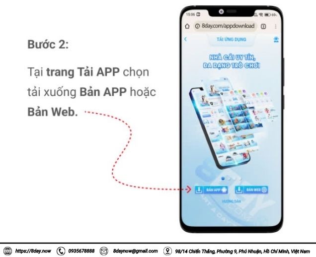 Hướng dẫn tải app 8Day 8 tai app 8day 7