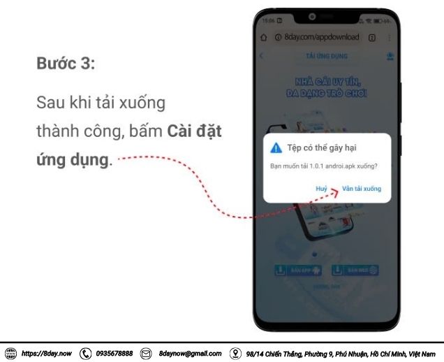 Hướng dẫn tải app 8Day 9 tai app 8day 8